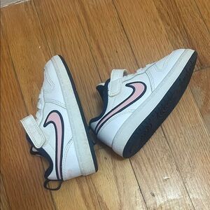 Nike Kids White and Pink Sneakers Toddler Size 7
